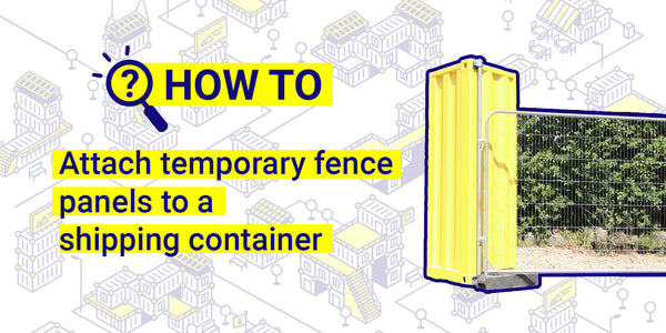 How to install and use Domino Clamps on a shipping container.