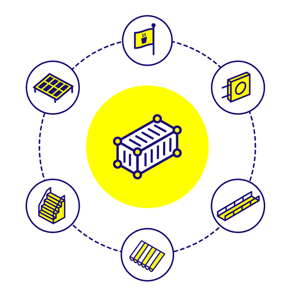 Domino Clamps Versatile Graphic