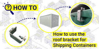 How to use the roof bracket for shipping containers