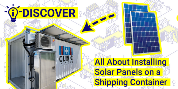 All about installing solar panels on a shipping container