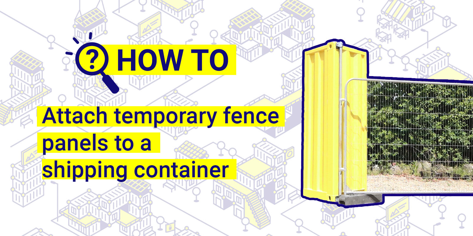 How to install and use Domino Clamps on a shipping container. 