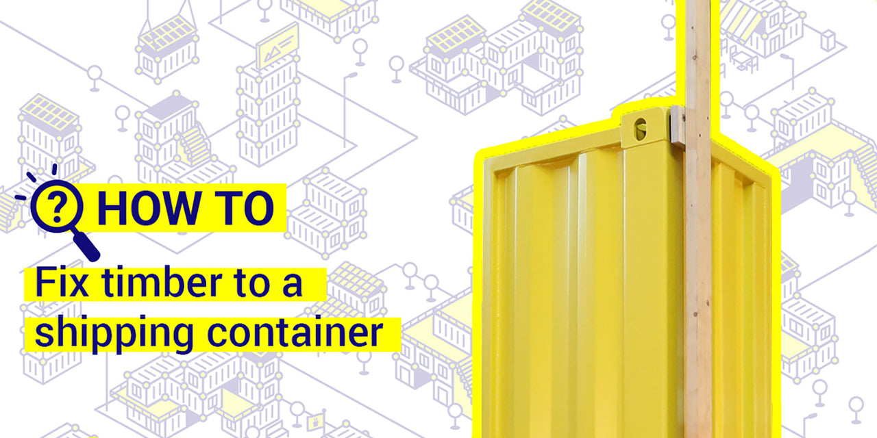 How to fix timber to a shipping container