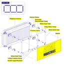 20 foot shipping container banner kit explosion diagram