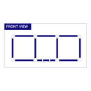 20 foot shipping container banner frame complete