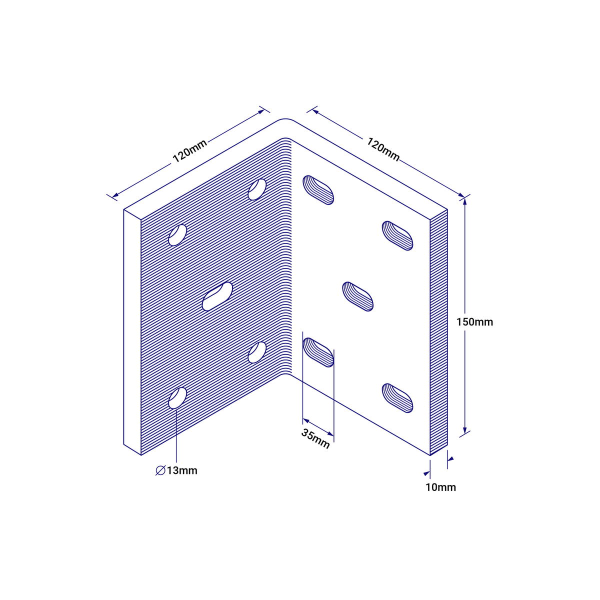 Container Rib Angle Shipping Container Angle Bracket | Domino Clamps