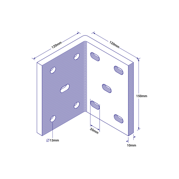 Dimensions In Bracket Shipping Container Angle Bracket | Domino Clamps