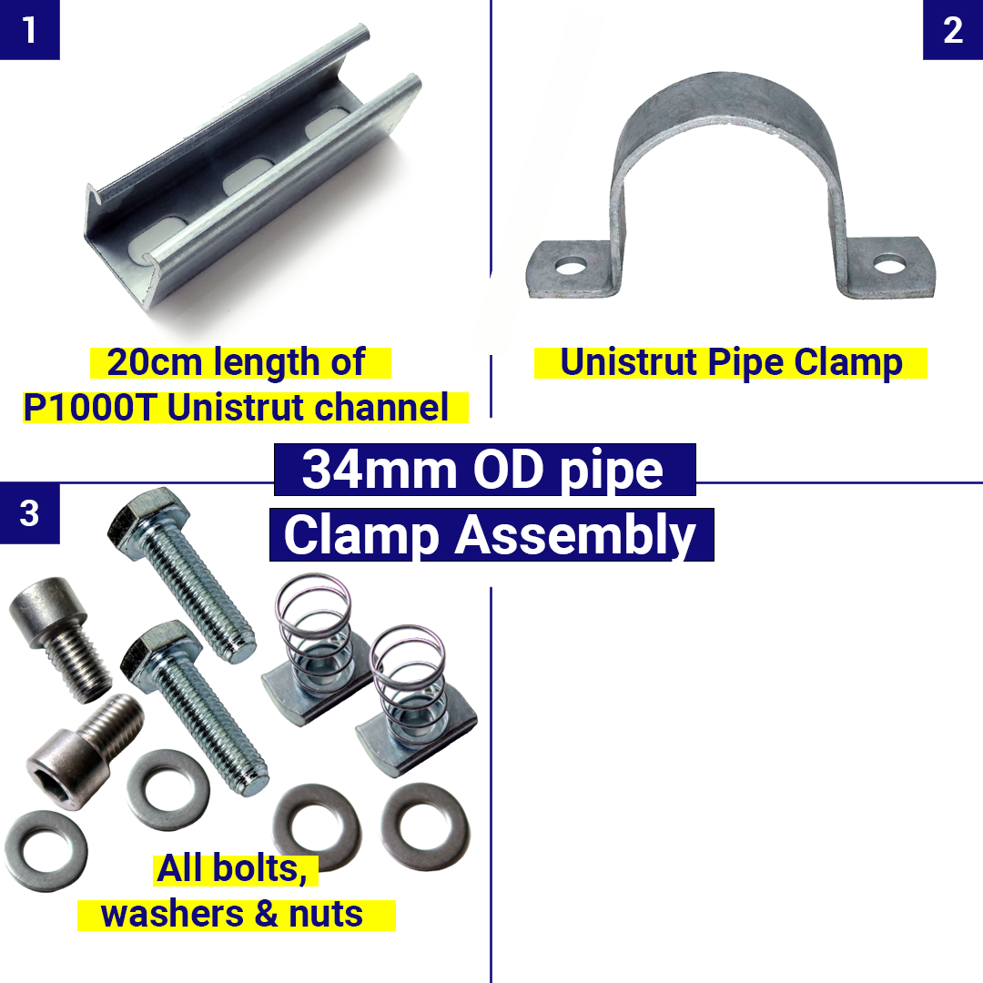 Pipe Clamp Assembly C 34mm