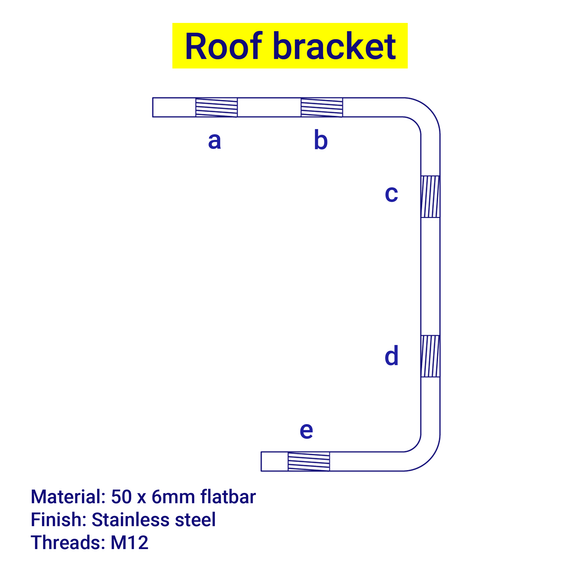 Roof Bracket Technical Drawing