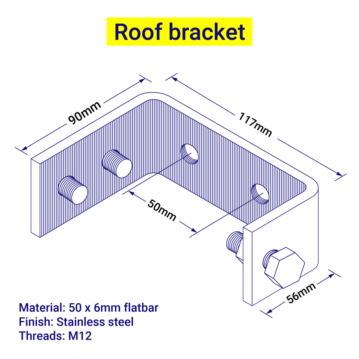 Shipping Container Roof Brackets | Domino Clamps