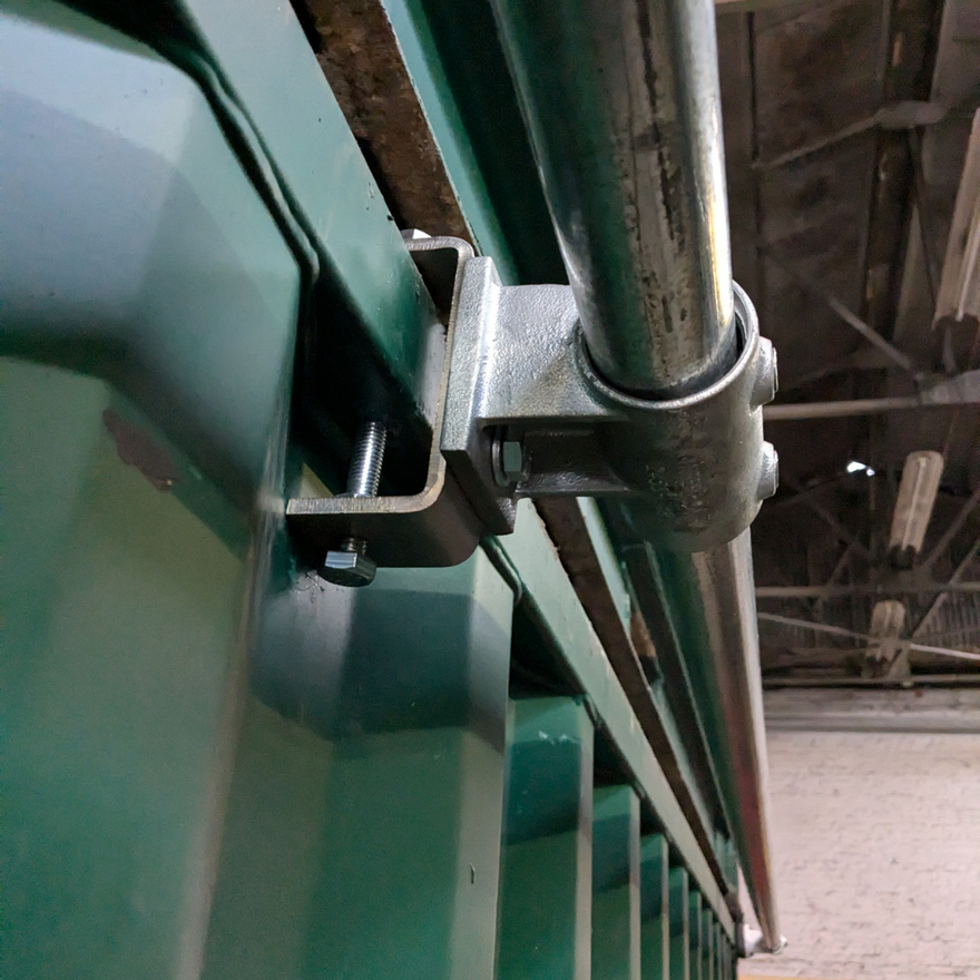Shipping Container Roof Brackets | Domino Clamps