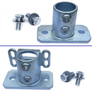Perpendicular Tube Clamp with and without Kickplate