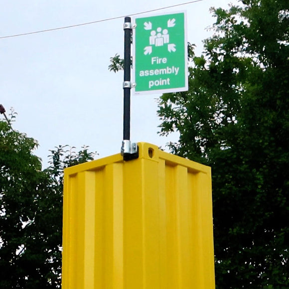 Shipping Container Signpost Kit -for 48mm tube with Sign attached
