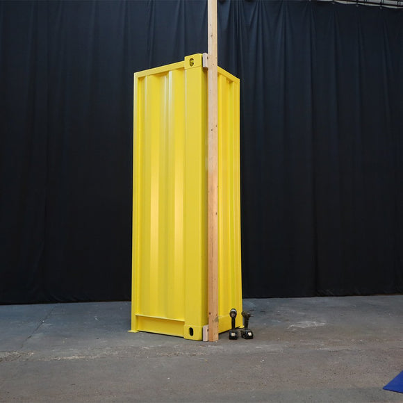 Fix timber to a shipping container