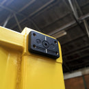 Domino Clamp attached to the corner of a shipping container