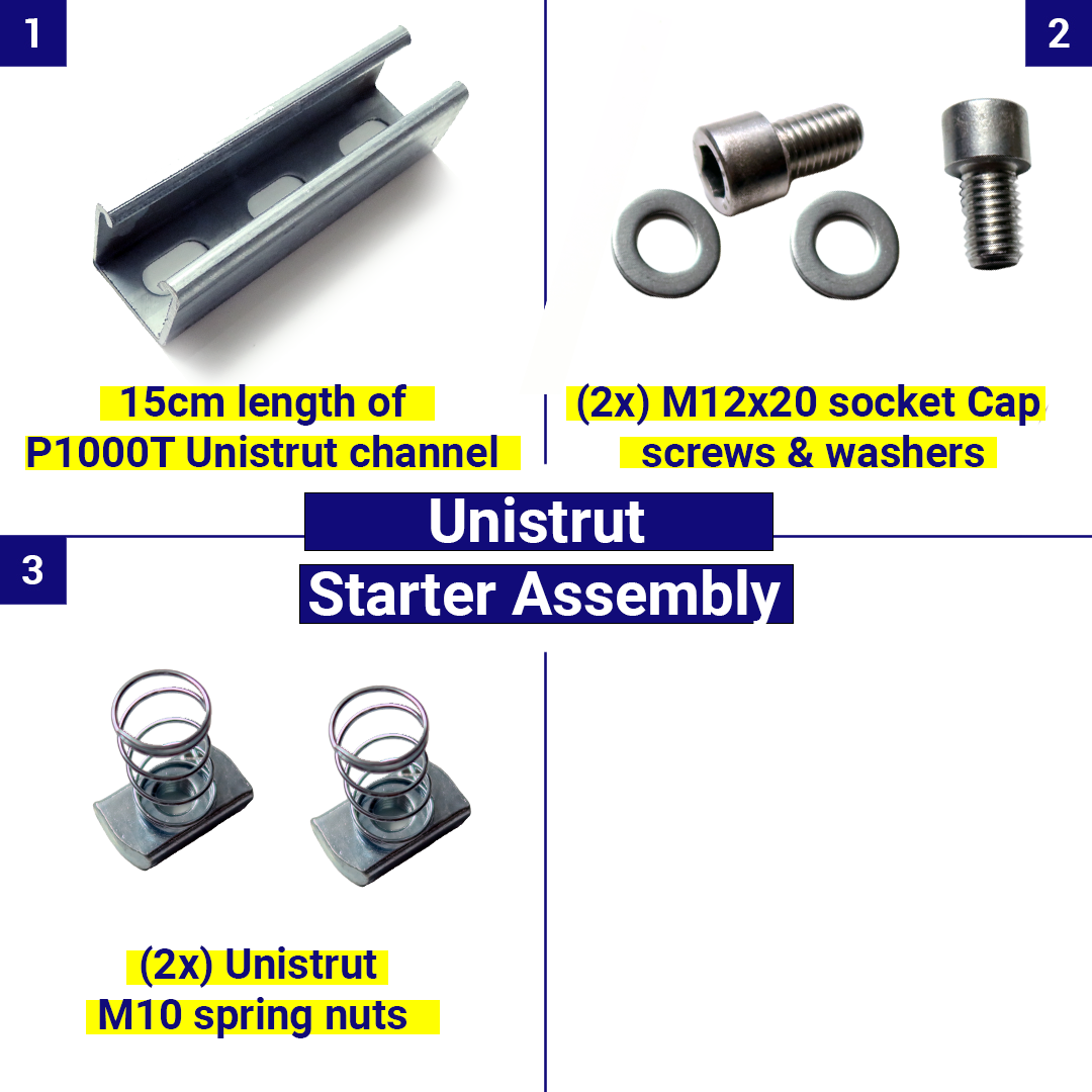 Unistrut Starter Assembly | Domino Clamps